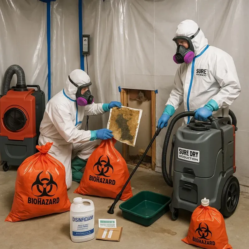 Contaminated Water Handling Protocols process in Shafer, MN